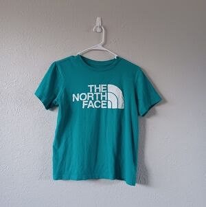 The North Face Women's Teal T-Shirt Short Sleeve Cotton S